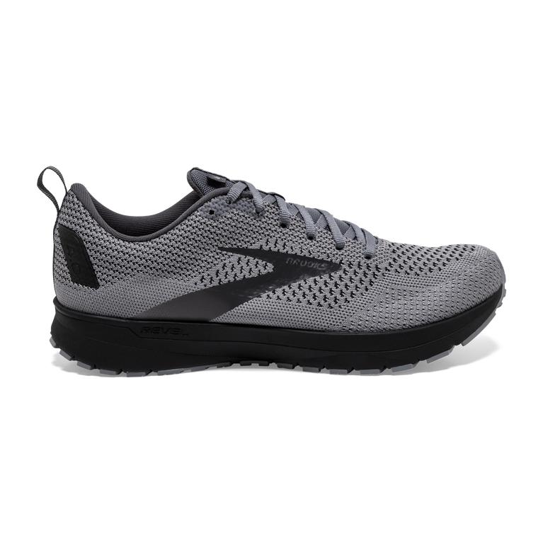 Brooks Revel 4 Men's Road Running Shoes - Grey/Blackened Pearl/Black (71023-VSBN)